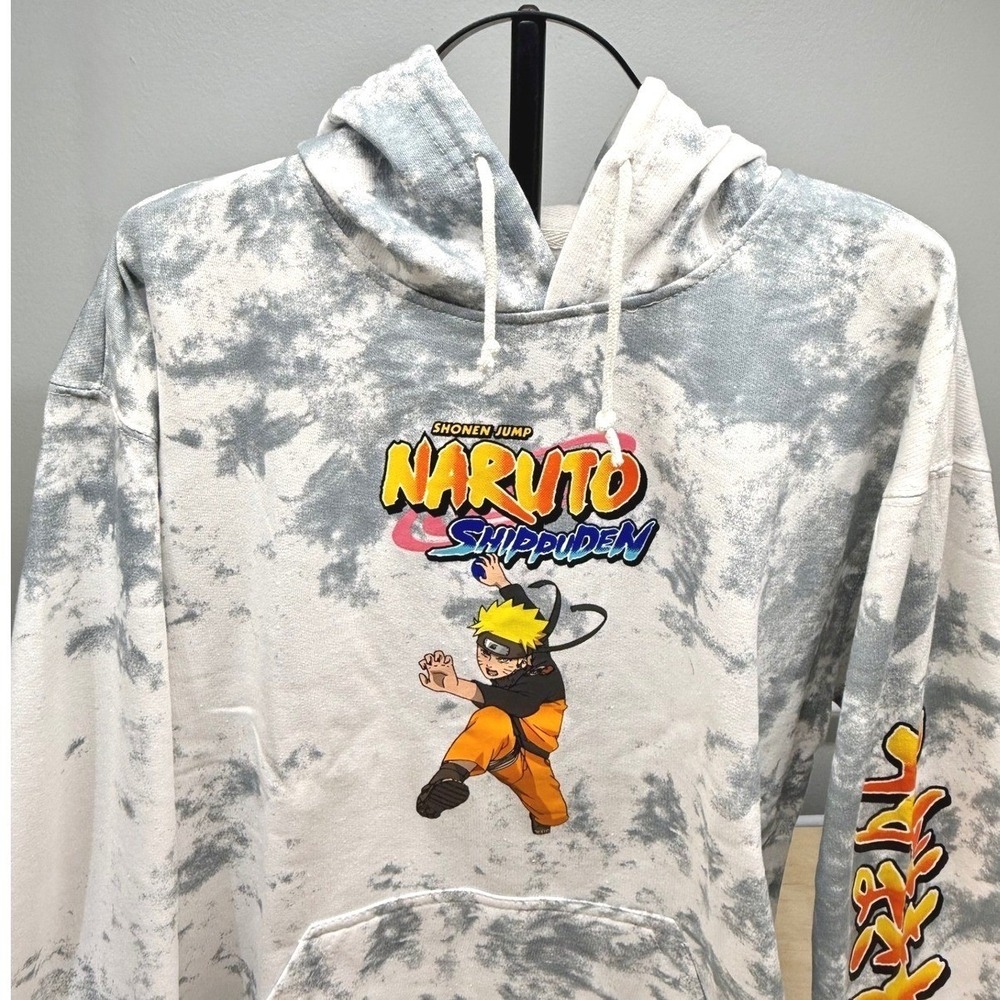 Naruto Shippuden Ripple Junction Tie Dye Hoodie Mens L‎ Anime Graphic NWOT
